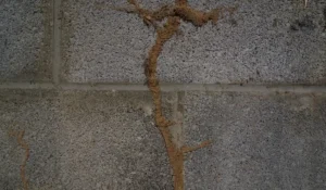 Termite mud tubes