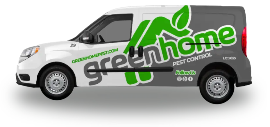 Green Home Pest Control van