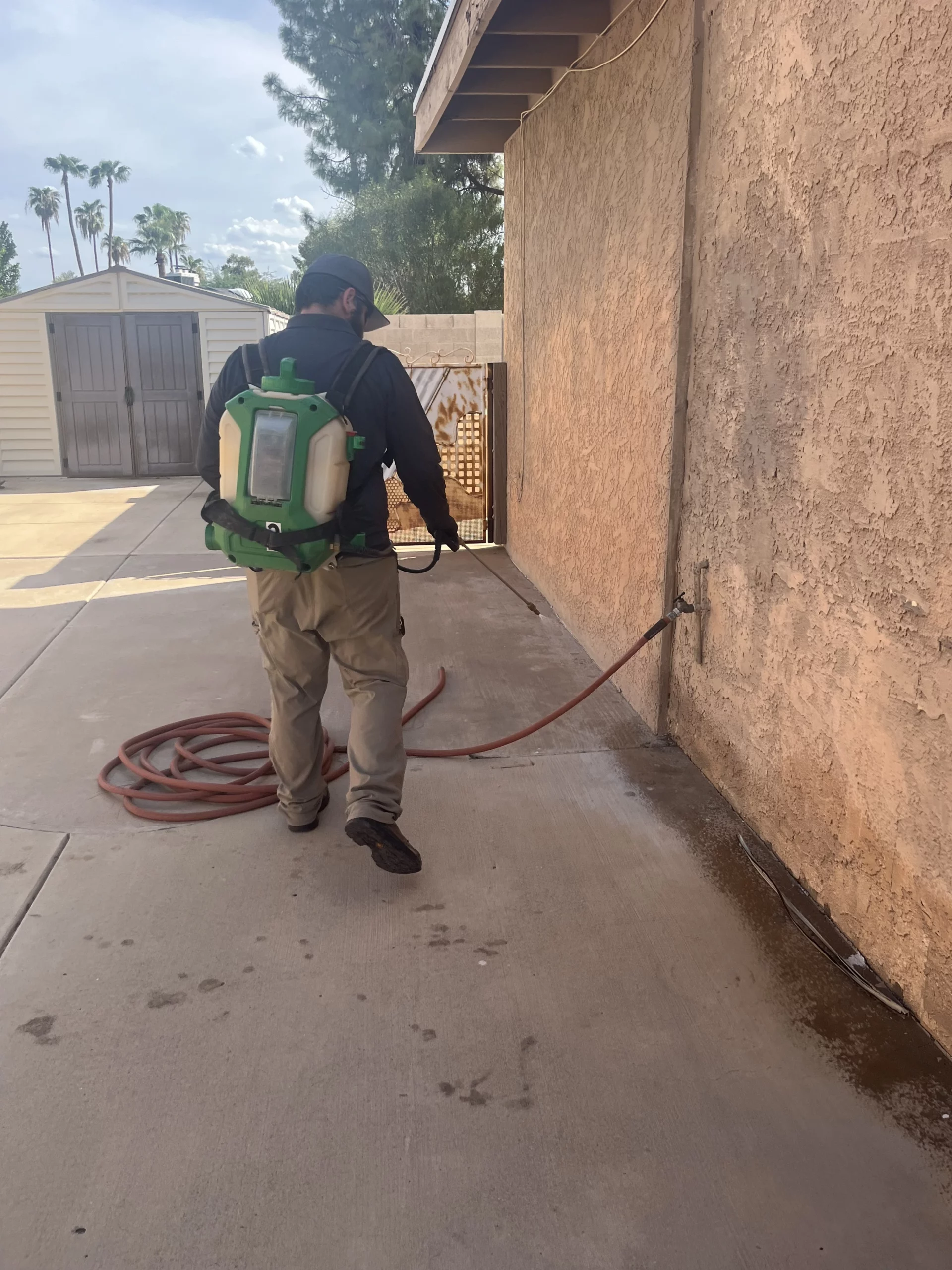 Backpack misting