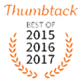 The Thumbtack Best Of logo for 2015, 2016, and 2017 logo