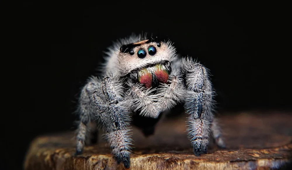 White Jumping Spider